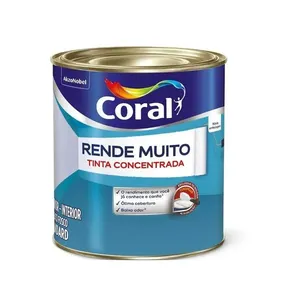 Tinta Acrílica Standard Rende Muito Interior e Exterior Branco Fosco 900ml Coral