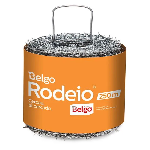 Arame Farpado 250m Rodeio Aço Zincado ArcelorMittal Arame Farpado Rodeio Aço Zincado 250m Arcelormittal