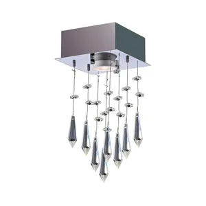 Plafon Thunder para 1 lâmpada LED GU10 5W 3000K cromado Bronzearte