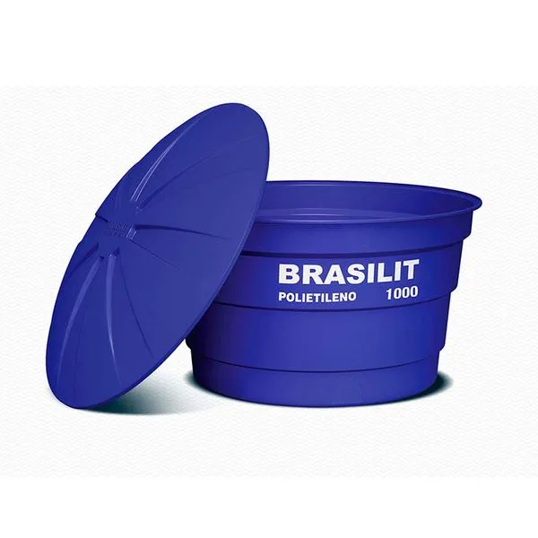 Caixa d'água com tampa 1000 litros polietileno Brasilit