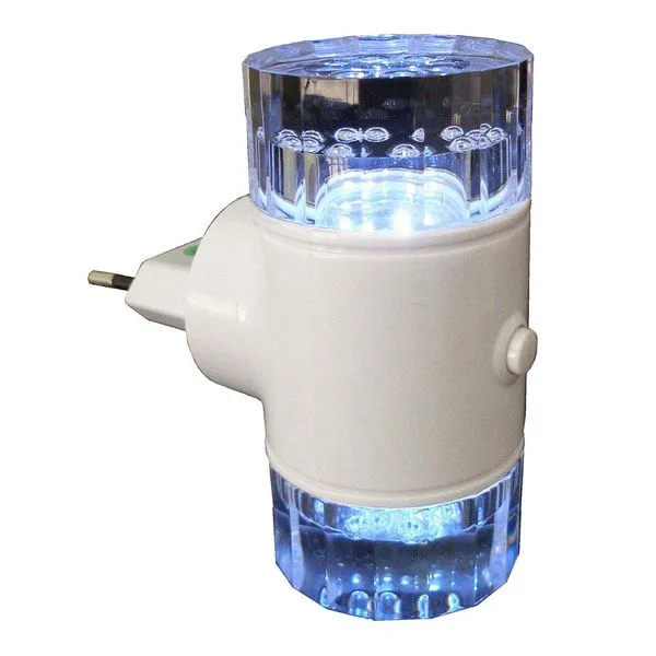 Arandela mini de plástico de tomada com 6 LEDs 18W azul Key West