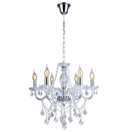 Lustre France em Cristal 6 Transparente Startec