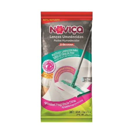 Refil wipes umido mop limpeza rapida novica Bettanin