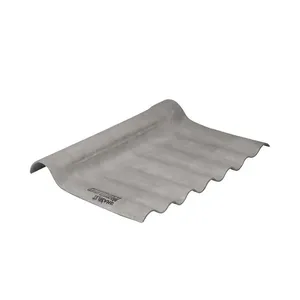 Telha cumeeria fibrotex de fibrocimento 51,1x31,5cm 4mm Articulada superior cinza Brasilit