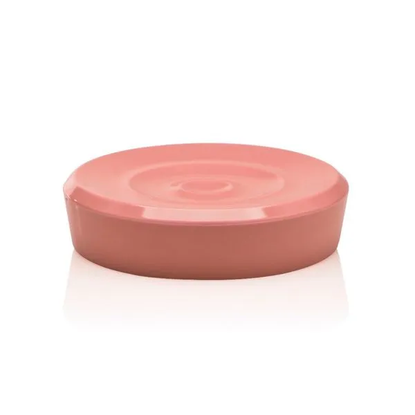 Saboneteira de bancada rosa quartzo Belly Ou
