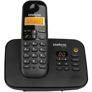 Telefone Sem Fio Digital Com Secretária Eletrônica ts 3130 Preto Intelbras