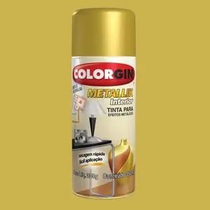 Tinta Spray Metallik 350ml Colorgin Tinta Spray Metallik Cromado 350ml Colorgin