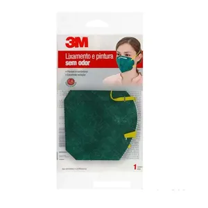 Mascara para lixamento e pintura sem odor verde 3M