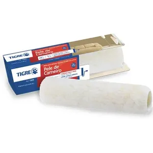 Rolo Para Pintura De Lã De Carneiro Sem Cabo 23cm - 61325230 - Pincéis Tigre