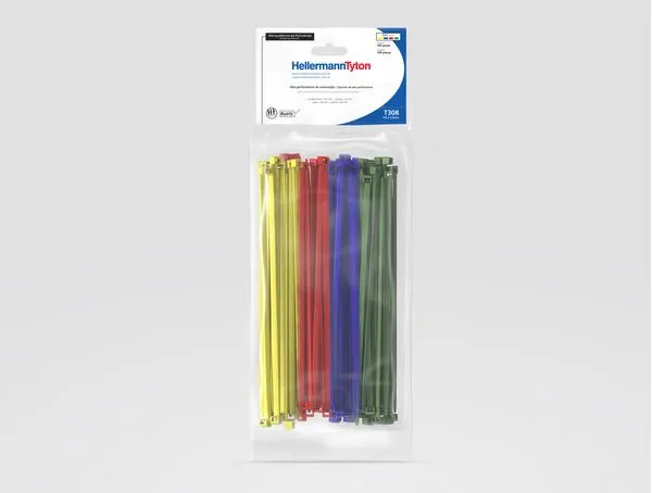 Kit Abraçadeira Mix De Cor T30R-150X3,6Mm 100Pçs