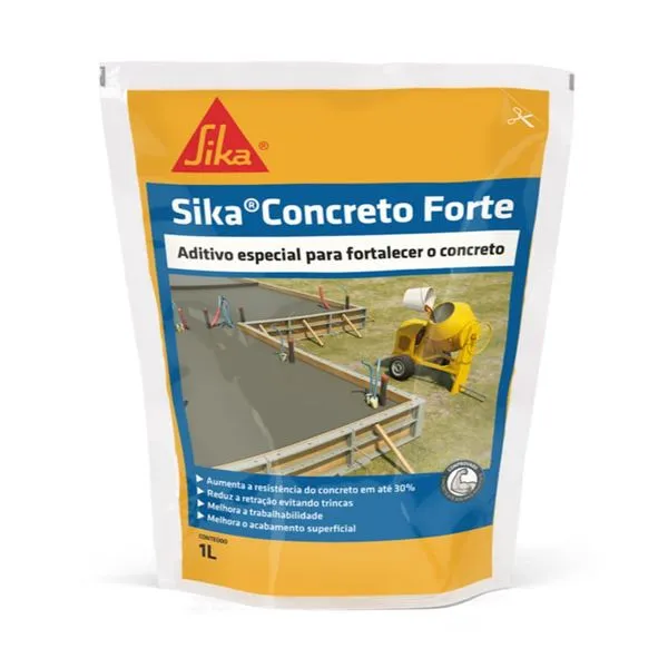 Aditivo Plastificante Sikaforte Concreto Sika Aditivo Plastificante Sikaforte Concreto 1l Sika