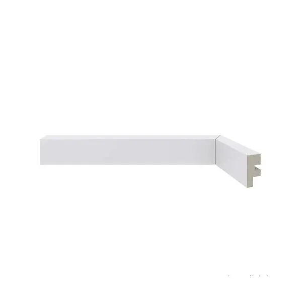 Rodapé de Poliestireno 466 Moderna Branco 30mm de Altura 2,40m Santa Luzia