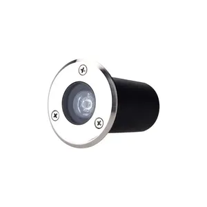 Embutido Led De Solo Redondo Bivolt 30000H 6,5X7,5Cm 3000K 1W Gaya
