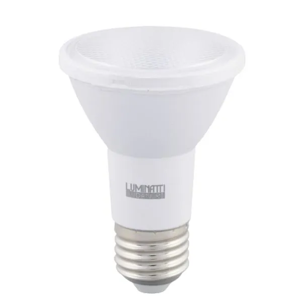 Lâmpada LED PAR20 E27 IP65 6W Bivolt Luminatti Lâmpada de LED PAR20 6W IP65 E27 Luz Verde