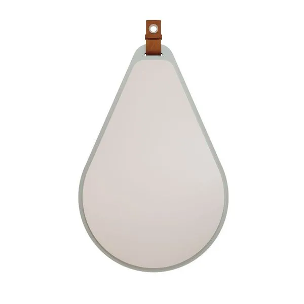 Espelheira para Banheiro Gota MDF 50x1,5x76cm Pistache Mgm Móveis