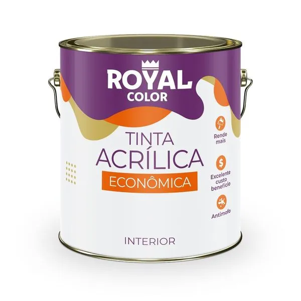 Tinta Acrílica Interior Branco Fosco 3,2l Royal Color