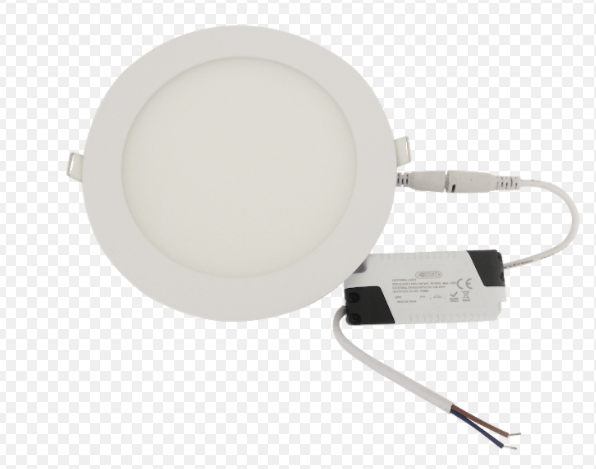 Painel de LED Embutir Redondo 25,5X23cm 18W 6500k Branco Foxlux