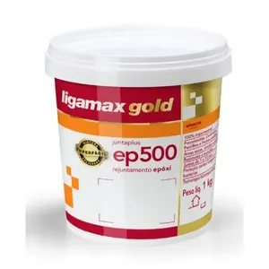 Rejunte Epóxi EP500 Ligamax Gold 1kg Cinza Prata