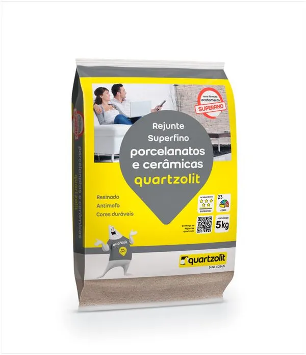 Rejunte Porcelanatos e Cerâmicas Marfim 5KG Quartzolit