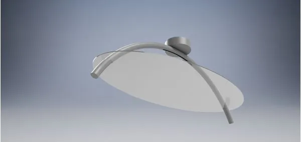 Luminária Plafon Rodrigo 800X400X300MM 15W 3000K 100-240V Marrom Ohtake Dramalux