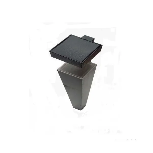 Poste balizador 50x3" luz direcionável preto Luz Nova