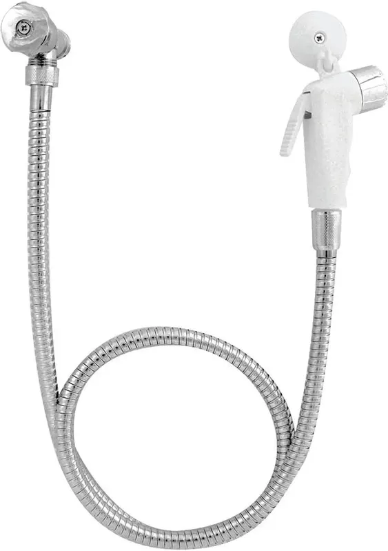 Ducha Higiênica C/ Registro Inx120Cm C/Gat Abs Bc1984 Higiban