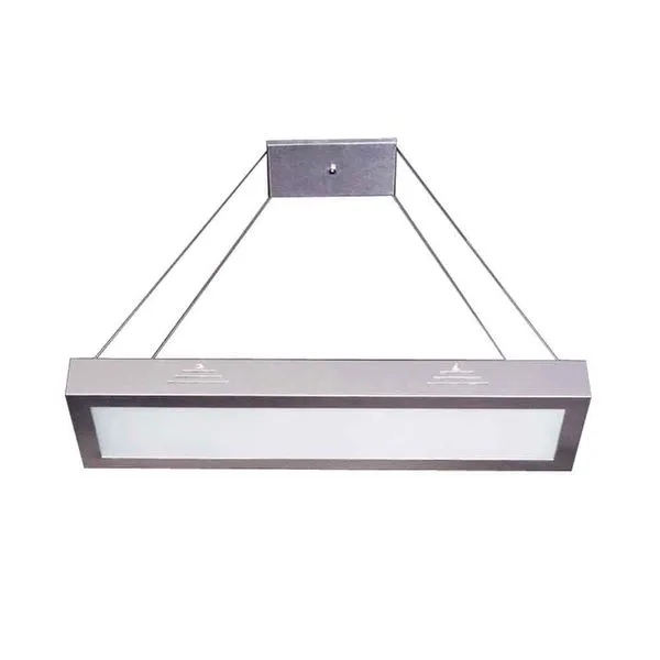 Lustre de vidro para 2 lâmpadas E27 60W bivolt Leq071 branco escovado Pantoja
