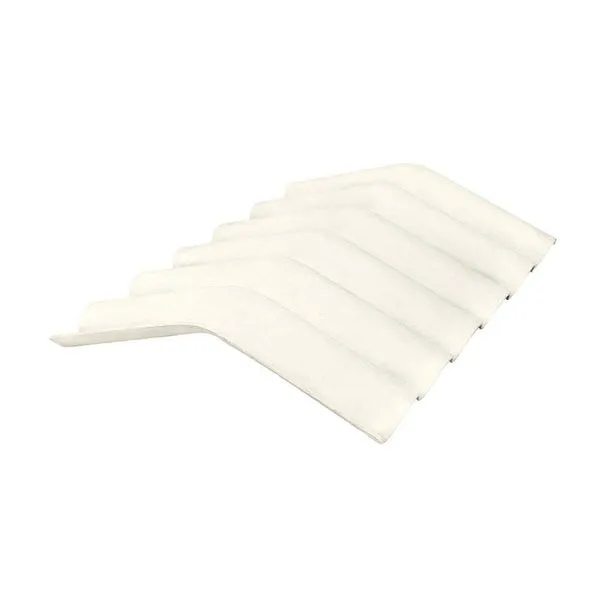 Telha cumeeira de fibrocimento 110x65,8cm 6mm Top Comfort 15° branca Brasilit