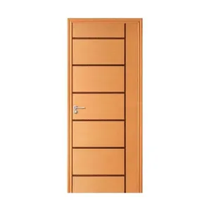 Folha de porta decorada frisada Belíssima 04 210x92cm mogno Randa