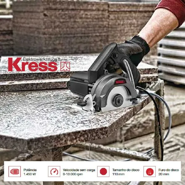 Serra Marmore 110Mm 1450W 220V Kress Wesco