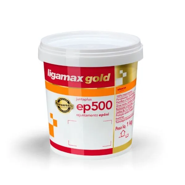 Rejunte Epóxi EP500 Ligamax Gold 1kg Cinza