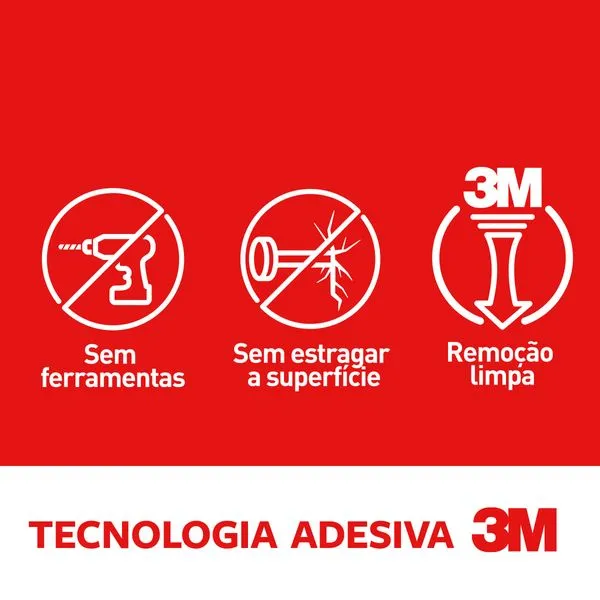 Suporte Adesivo para quadros médio branco 3M Command™