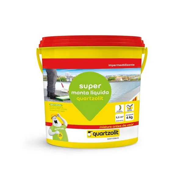 Super manta líquida 4kg branca Quartzolit