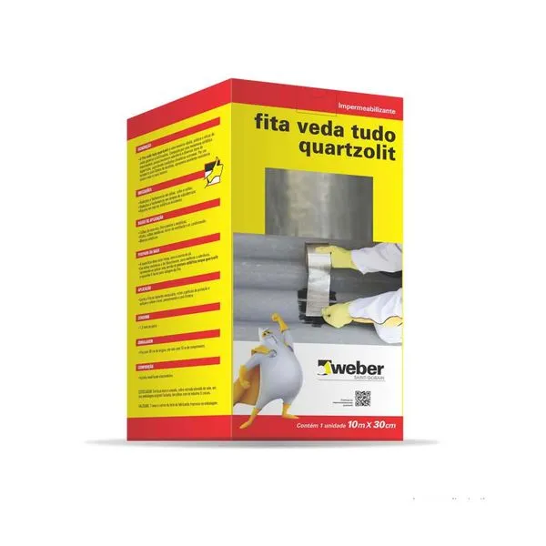 Fita auto adesiva Veda Tudo 30cm x 10 metros Quartzolit