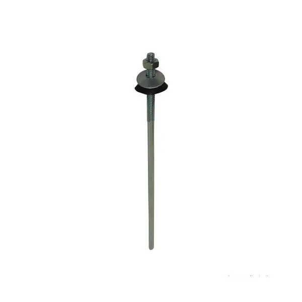 Haste Zincado Porca Arruela Vedação 400mmx5/16"Fixacao Telha 10 Peças Fixtil