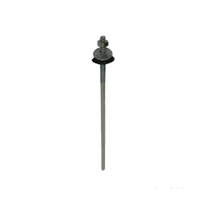 Haste Zincado Porca Arruela Vedação 400mmx5/16"Fixacao Telha 10 Peças Fixtil