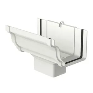 Bocal Retangular Aquapluv Style Branco Tigre