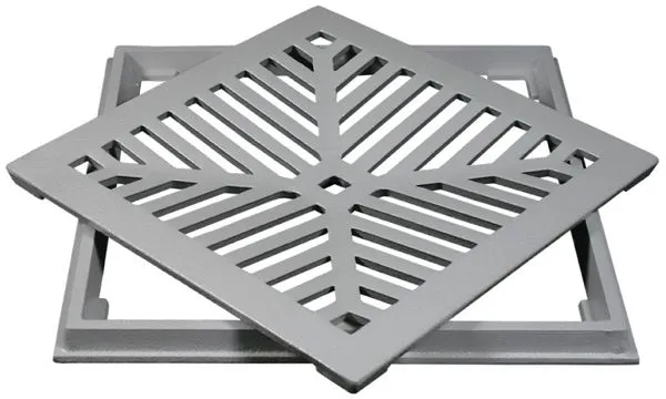 Conjunto grelha caixilho cinza 15x015 em liga de aluminio Costa Navarro