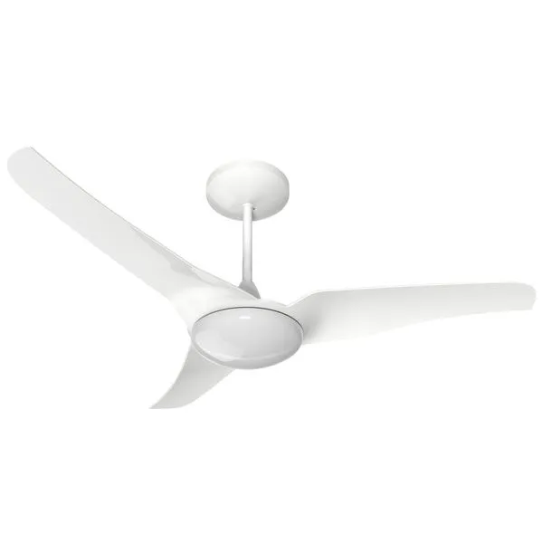 Ventilador de Teto LED 4000K Slim c/ Controle 3 Pás 127V 130W Branco Aliseu