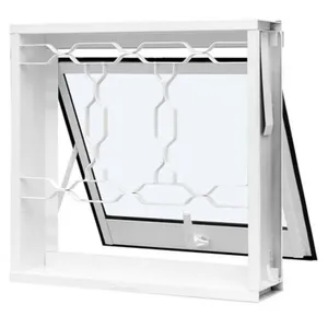 Maxim-ar em aço galvanizado branca com grade elo - 50x50