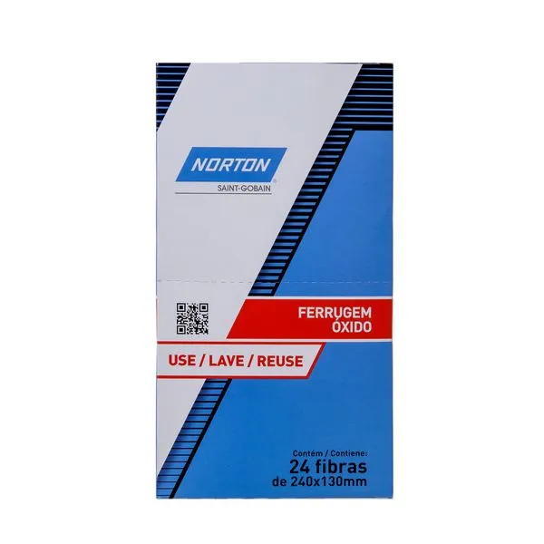 Fibra Abrasiva p/ Ferrugem (3 Unidades) Vermelho Norton
