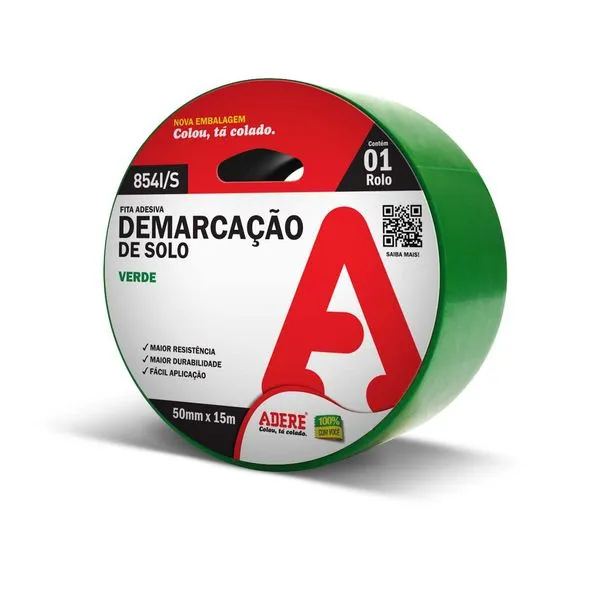 Fita De Demarcação Adere Verde 50X15