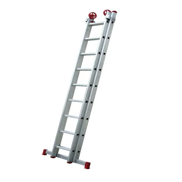 Escada Extensiva Alumínio 18 Degraus 9x2 2,3m Botafogo Escada Extensíva Alumínio 9X2 Botafogo