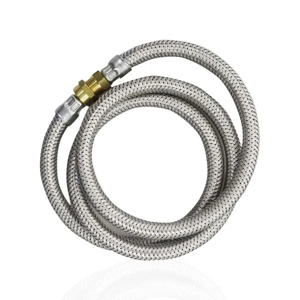 Ligacao flexivel aluminio 200cm 1/2" npt macho x femea