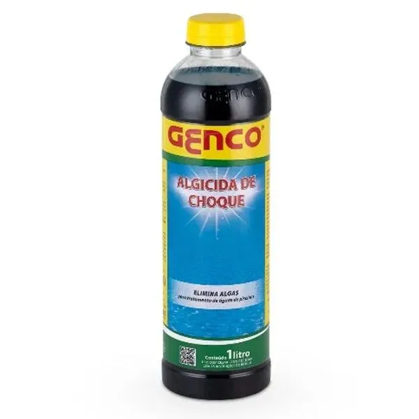Algicida De Choque 1L Tratamento Para Piscina Genco