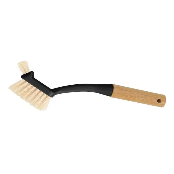 Escova De Limpeza Preta Duo Com Cabo De Bambu Oikos