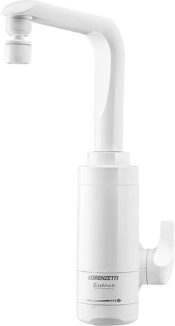 Torneira Eletrônica Lorenzetti Essence de Parede Branca 4600W 110V