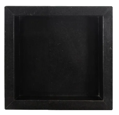 Nicho de Granito p/ Banheiro 0,37x0,37m Preto Kasa Granito