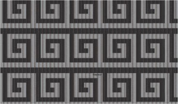 Passadeira Tropical Labirinto Kapazi Preto 0,65M X 1M
