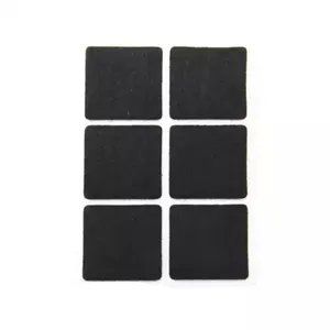 Feltro quadrado 30mm com 12 unidades preto Tekbond